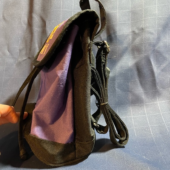 VTG 90s Disney Winnie the Pooh purple/black mini backpack NWOT - Picture 3 of 13